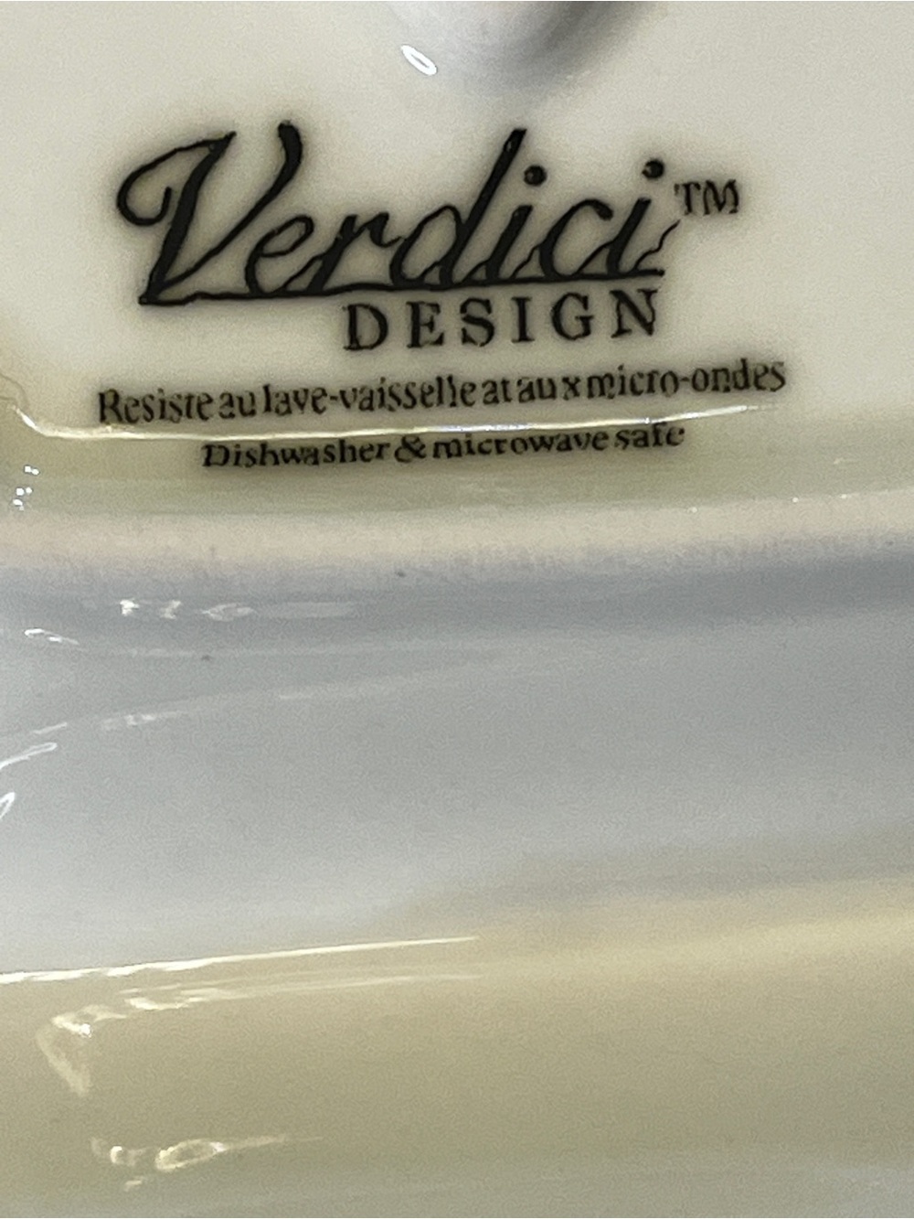 Verdici Design Porcelain Serving Platter w/ 2 compartments - Picture 7 of 14